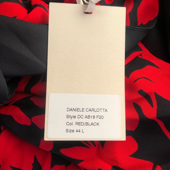 Daniele Carlotta Cinched Waist Floral Mini Dress L - Picture 6 of 11